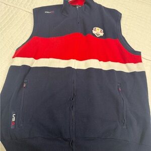 Polo by Ralph Lauren RLX Blue and Red Knit Vest